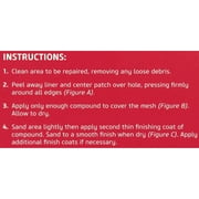 Saint-Gobain ADFORS FibaTape Perfect Finish 6 in. x 6 in. Self-Adhesive Wall Repair Patch, White
