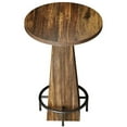 thumbnail image 3 of YYAo Bar Table, Home Pub Table,28" Height Bar Table with Round Splint Board Tabletop Vintage Snack Table Beside Sofa, 3 of 5