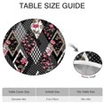 thumbnail image 6 of Pioneer Flower Floral Print Pattern Round Fitted Tablecloth with Elastic Edge,Dining Table Cover Waterproof,Outdoor Round Tablecloth for Camping,Dining,Indoor and Outdoor, 6 of 7