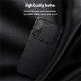 thumbnail image 3 of Allytech for Samsung Galaxy S22 Case with Slide Camera Cover and Card Holder, PU Leather Case with Flip Cover and Camera Protection, Durable Shockproof Cover for Galaxy S22 6.1" 2022, Black, 3 of 13