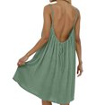 thumbnail image 6 of QNANSPI Long Nightgowns for Women, Summer Pajama Dresses for Ladies, Women Summer Solid Backless Loose Loungewear Mid Length Dress Casual Sleepwear, 6 of 6