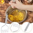 thumbnail image 3 of Ganfancp Acero Inoxidable Ondulado Patata Arroz Machacador de Presión Trituradora de Barro Utensilio de Cocina Liquidación Ventas Hoy Ofertas Prime 1 Pasapurés, 3 of 5