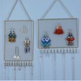 thumbnail image 3 of Hanging Jewelry Storage Holder with Hooks Wall Mounted Earring Organizer for Earrings Bracelets Watches Necklaces, 3 of 4