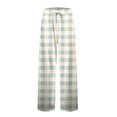 thumbnail image 6 of Men's Knitted Fashionable Printed Pocket Casual Pants, Plaid Pajama Pants for Home, Sleep and Lounge Wear,Beige,L, 6 of 8