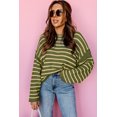 thumbnail image 6 of Redhotype Style Up with Our Charming Drop Shoulder Green Stripe Sweater!, 6 of 8