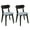 Dining Chairs Set of 4-Black, variant on PHOYAL Natural Round Dining Set for 4, 47 Inch Wooden Large Kitchen Table Set for Dining Room
