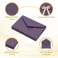 thumbnail image 3 of Uxcell 20 Pack Greeting Card Envelopes with Ribbon Bow, Dark Purple 6.4" x 4.5", 3 of 7