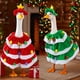 thumbnail image 1 of Disfraz de Árbol de Navidad Festivo con Gorro, Cascabeles y Pompones | Rojo/Verde | Ideal para Fotos y Celebraciones Navideñas | Tela Suave | Conjunto Completo | Incluye Gorro y Vestido, 1 of 6