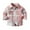 A01-Pink, variant on TOWED22 Boy Button Down Shirt Kid Flannel Shirt Toddler Plaid Shirt Boys Western Shirts Long Sleeve Father Son Shirt(Brown,12-18 M)