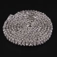 thumbnail image 2 of Xingzhi 1 Yard Rhinestone Close Chain Trim for Jewelry Craft Silver Withe Diamond, 2 of 9