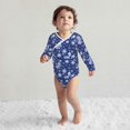 thumbnail image 4 of Xecao Beautiful Snowflake Butterfly Print Baby unisex-baby Cotton Long-sleeve Bodysuits-18 Months, 4 of 6