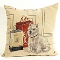 thumbnail image 2 of MDR Trading Inc. FP-TXPC-021_Q01 Fluffy Puppy With Shopping Bags Cushion Cover, 2 of 4