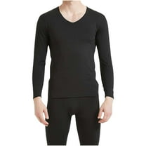 Timegard Mens Thermal Underwear V Neck Long Sleeve Tops Bottom Fitting Comfy Sleepwear Outfits L-4XL