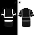 thumbnail image 5 of UVEASISHA Safety Shirts for Men Reflective Strips Quick Dry T-Shirts High Visibility Construction Work Shirt Short Sleeve Lightweight Mesh T Shirts Black XXL, 5 of 10