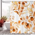 thumbnail image 3 of Sage Green Spring Plant Watercolor Plant Shower Curtain Bathtub Home Decor Waterproof Fabric Machine Washed with 12 Hooks, 3 of 9