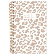 bloom daily planners 2024-25 Soft Cover Planner, 4" x 6", Tan Leopard