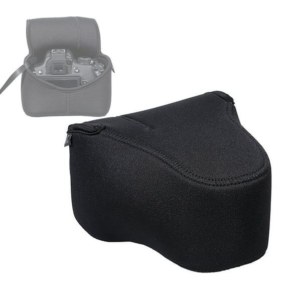 JJC MC0BK Ultra Light Neoprene Camera Case Pouch Bag for Sony a7 Mark II III a7R II III IV/ a7s II  24-70mm/ 28-70mm/ 55mm f1.8/85mm f1.8 lens, Nikon Z6 Z7  24-70/50mm f1.8 S, Fuji XT3 XT2,