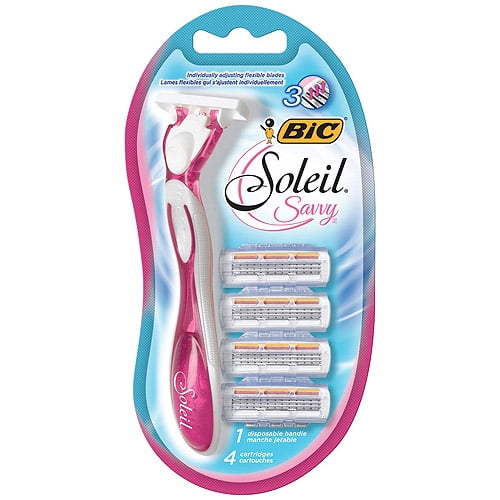 BIC Soleil Savvy Disposable Razor, Women, 4Count