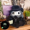 thumbnail image 3 of Doctor de la peste esponjoso con linterna que brilla en la oscuridad, juguete de peluche, regalo para niños, familiares y amigos (negro) brillar  Electrónica, 3 of 4