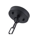 thumbnail image 4 of Modern Drum-Shaped Chandeliers 3-Light Matte Black Creative Farmhouse Chandelier Cage Style Pendant Ceiling Light Fixtures, 4 of 7