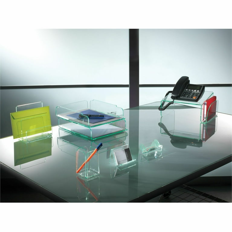 Lorell Paper Clip Holder - Acrylic - 1 Each - Green, Transparent Lorell Paper Clip Holder - Acrylic - 1 Each - Green, Transparent