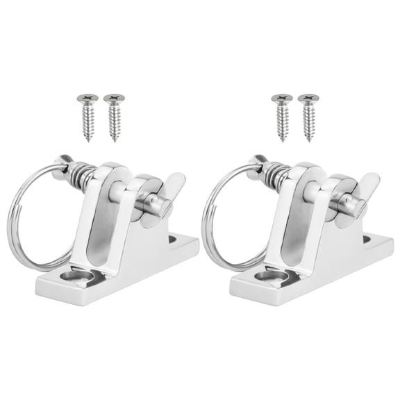 TITINICE 2Pcs Durable Marine Stainless Steel Bimini Top Mount Hardware with Removable Pin