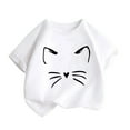 thumbnail image 2 of Frwgonr Kids Shirts Boys Girls White Kids Summer Casual Daily Shirt Fashionable Graphic Tops Tee 2-14, 2 of 5