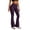 Purple, variant on Akmaiox Flare Leggings for Women, Tummy Control Stretchy High Waist Yoga Pants with Pockets, Casual Slim Wide Leg Gym Workout Gym Pants S-2XL