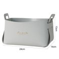 thumbnail image 3 of LCXmlly Infant Bed Curtain Desktop Storage Box High Capacity Folding Detachable Faux Leather, 3 of 6