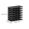 thumbnail image 3 of Electronic Radiators Heatsink for MOS GPU IC Chip Black 20 x 20 x 10 mm 10pcs, 3 of 3