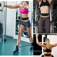 thumbnail image 3 of Waist Belt Neoprene Padded Gym Pulley Strap with Rings for Cable Machines Fitness Exercise Speed Agility Resistance Training Black adjustable, 3 of 5