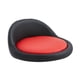 thumbnail image 3 of Taburete de asiento Accesorio redondo con respaldo bajo Taburete de asiento de repuesto Diámetro 38 cm Cómoda silla de cuero PU Negro y rojo, 3 of 8