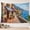 C, variant on XaaKee, Mediterranean Summer Vibes Tapestry Wall Hanging, Romantic Seaside Coastal Town Print, High-Quality Polyester Room Tapestry, 60x40Inch