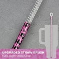thumbnail image 6 of NiHome 12-Pack Reusable Plastic Straws Fit for Stanley 40oz & 30oz Tumbler, 12" Long Leopard Straws Fit for Simple Modern, Quencher, Yeti, Meoky with 2 Brushes, Durable BPA-Free (4 Colors), 6 of 10