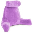 thumbnail image 6 of Husband Pillow - Light Purple Bed Rest Pillow with Arms, Detachable Neck Roll, Removable Cover, 6 of 13