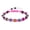 Pink Rope, variant on Beaded Temperature Sensitive Color Changing Bead Woven Bracelet