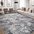 thumbnail image 1 of Alfombra de área DMOYEST 305 x 366 cm, lavable, suave, gris, 1 of 8