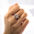 thumbnail image 3 of Anillo de dedo para mujer con diseño de nudo de bruja, anillo bicolor para mujer, anillo protector de energía negativa y confort espiritual., 3 of 7