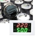 thumbnail image 4 of Generator Dual Display LED Digital AC Voltmeter Frequency Meter Testing Tool(White), 4 of 11