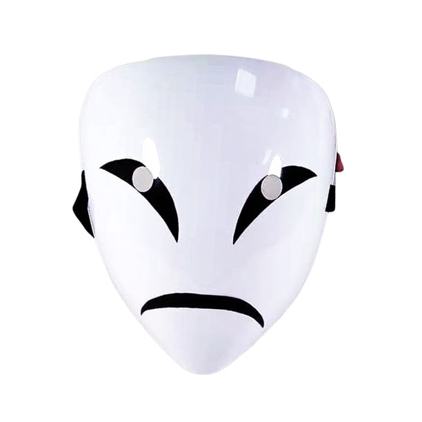 TRKIYQC Smiley Crying Face Máscara en Forma de V, Halloween Scary Cosplay Costume Prop para Hombres Mujeres 19cm * 21cm * 7.5cm TRKIYQC casual