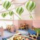 thumbnail image 1 of Farolos de papel en globo aerostático - Decoraciones de fiesta de 18 pulgadas para cumpleaños, bodas, Navidad - Rojo, Rosa, Naranja, Verde, Púrpura, Amarillo, Azul, 1 of 6