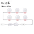 thumbnail image 1 of LED Makeup Mirror Light for Dressing Table Stepless Dimmable Wall Lamp USB Buttom 6 10 14Bulbs Lights ,Widely Use, 1 of 7