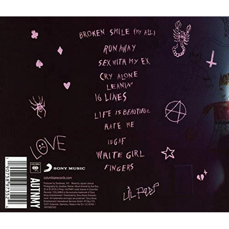 Lil Peep, Music CD, Come Over When You're Sober Pt. 2 - Walmart.com