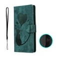 thumbnail image 2 of Feishell Cute Case for Samsung Galaxy A15 Wallet, Magnetic Flip Case Credit Card Slots, Embossed Cat Love Heart, Premium Retro PU Leather, RFID Blocking & Wrist Strap & Kickstand Phone Case,Green, 2 of 11