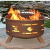Patina Mosaic Santa Fe 31 diam. Fire Pit with Grill and Free Cover