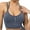 Navy, variant on CAICJ98 Womens Lingerie Steel Ring Front Thin Women Bra Full Plus Cup Button Breathable Gathers Underwear No Size Comfort Bra Blue,M