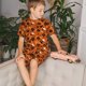 thumbnail image 4 of Fotbe Retro Halloween Pijama Estampada de 2 Piezas para Niños – Ropa de Dormir de Manga Corta Cómoda para Niños y Niñas, Camiseta y Shorts de Algodón-Small, 4 of 6