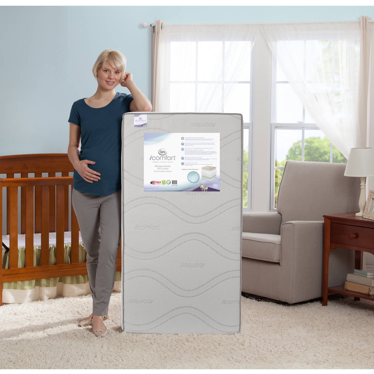 serta icomfort hybrid mystic crib mattress