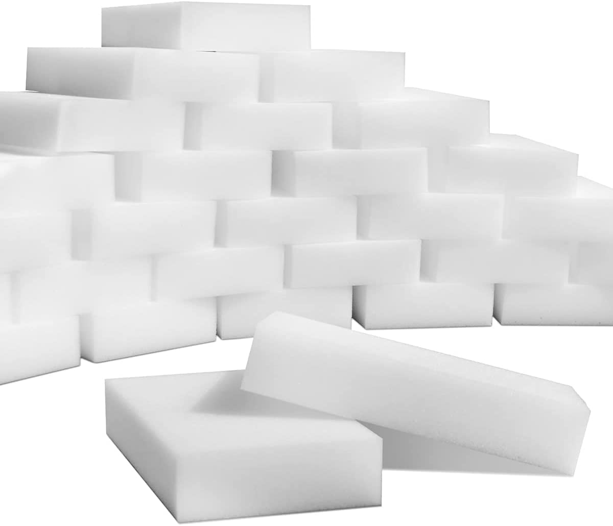 Extra Strength Bulk Melamine Eraser Sponge w/ Soap (100pk)