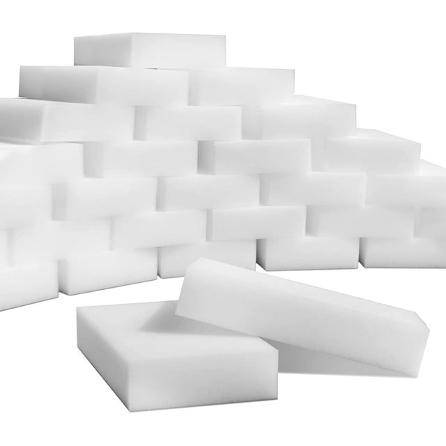 100 esponjas de limpieza mágicas, almohadillas de limpieza de espuma de esponja de melamina premium multiusos, vajilla, esponja de limpieza del hogar para cocina, muebles, baño (limpiador universal) Ormromra WRJM-211
